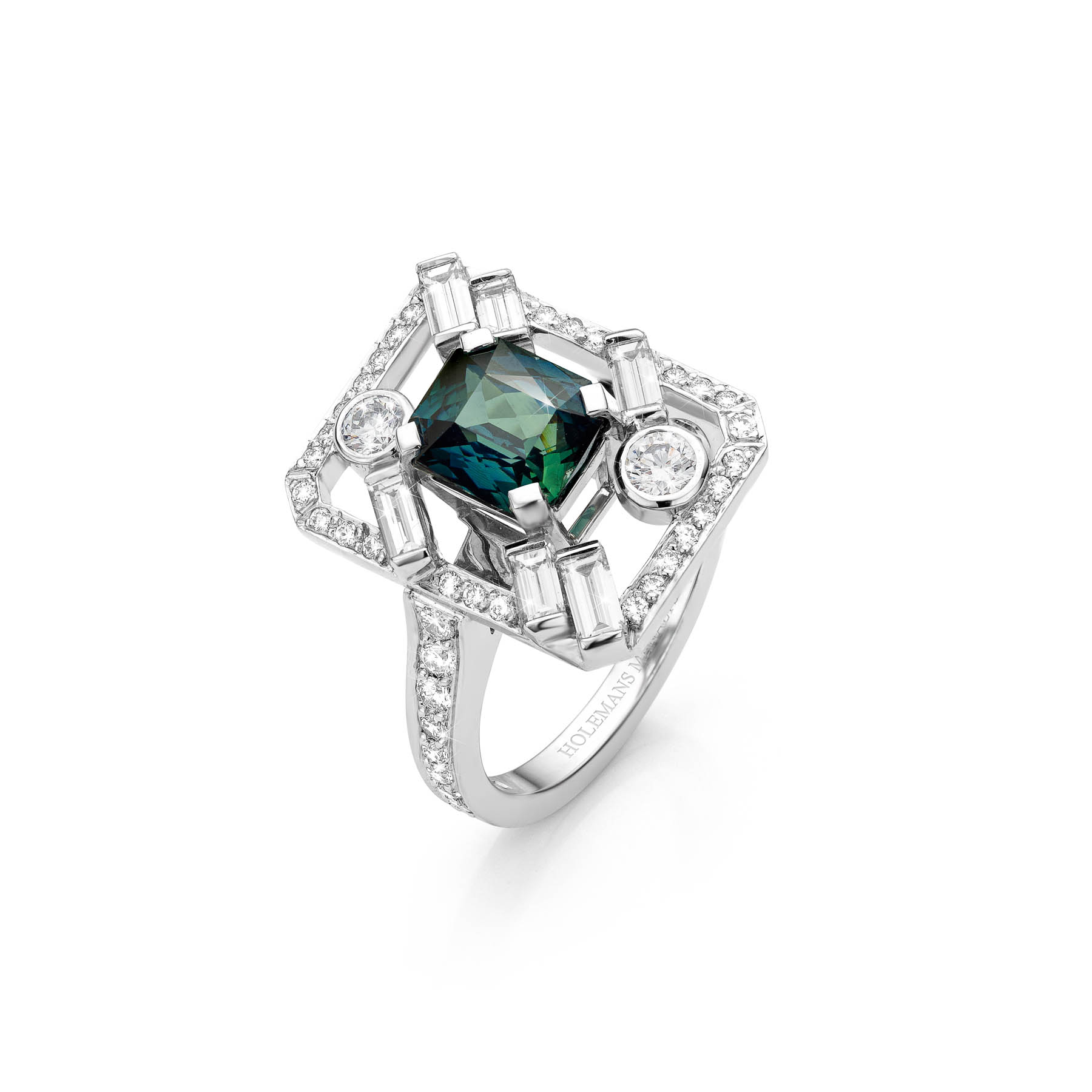 Bague Gatsby saphir vert