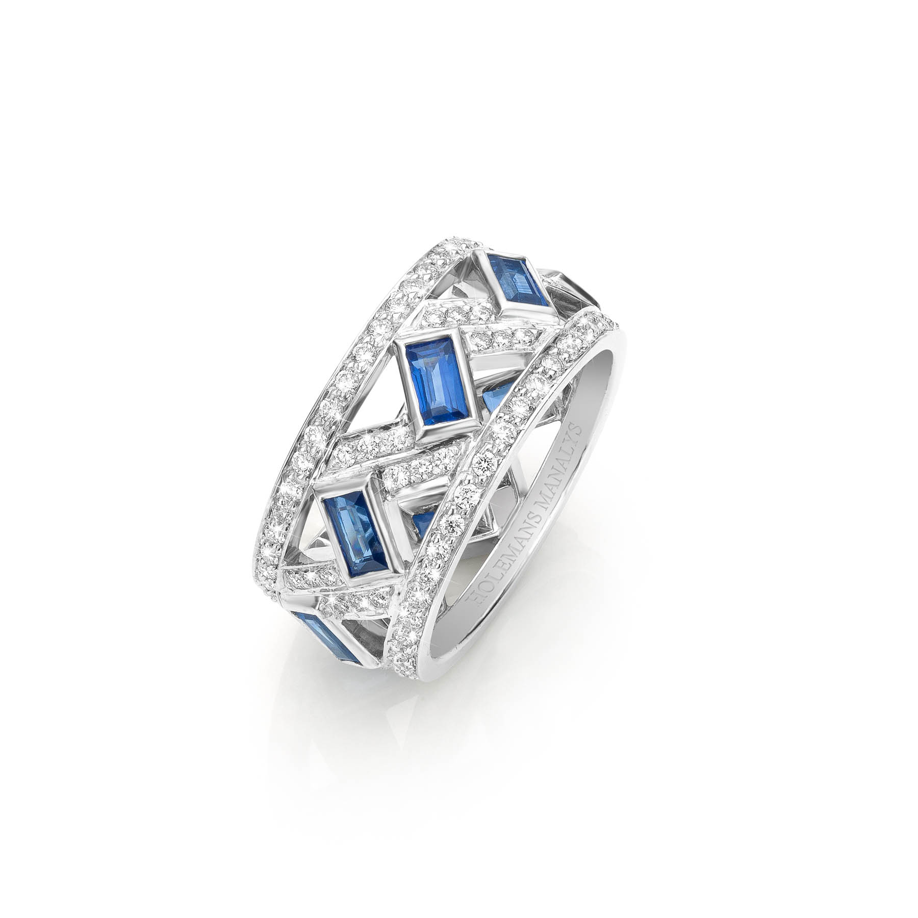 Bague Athena saphirs et diamants