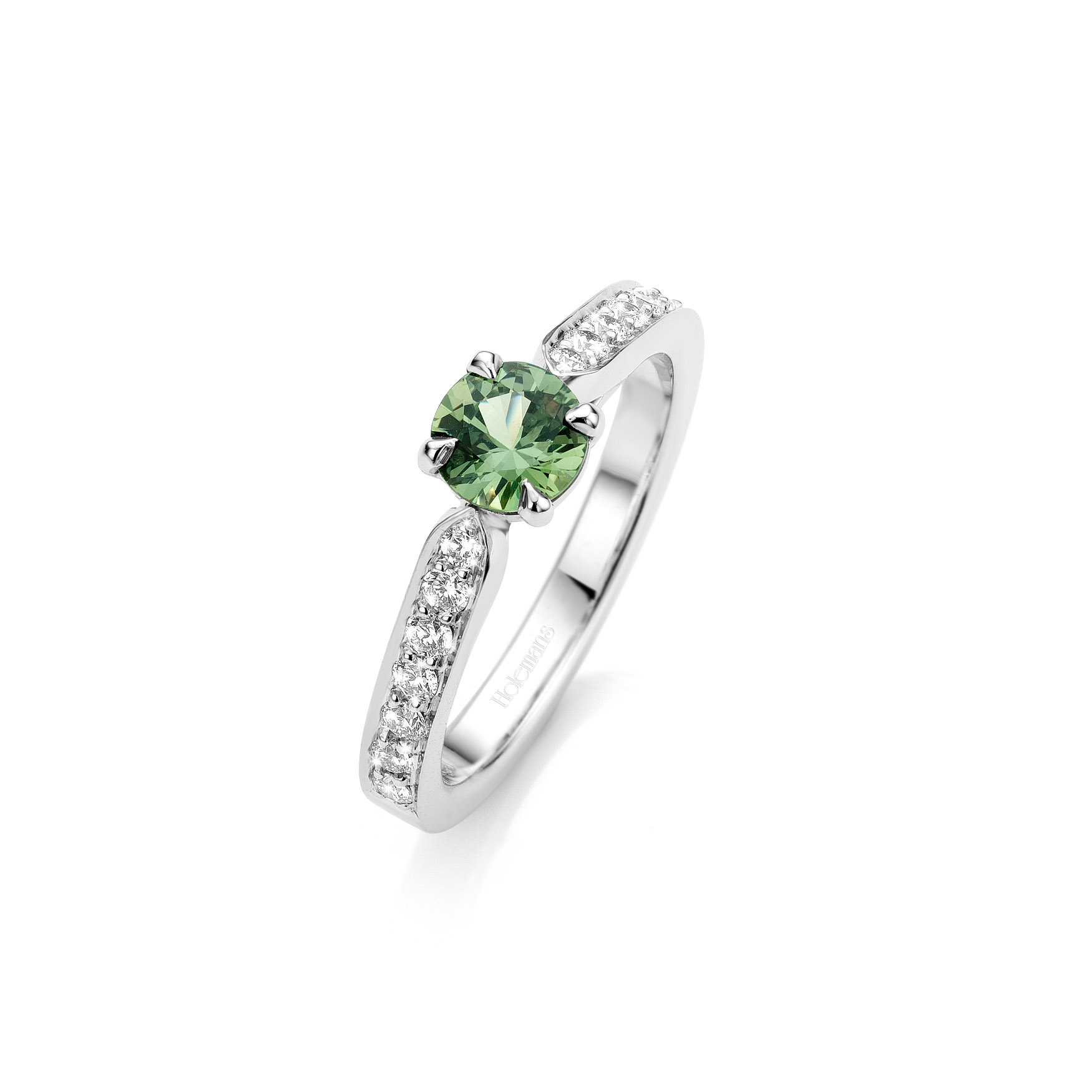 Solitaire saphir engagement ring