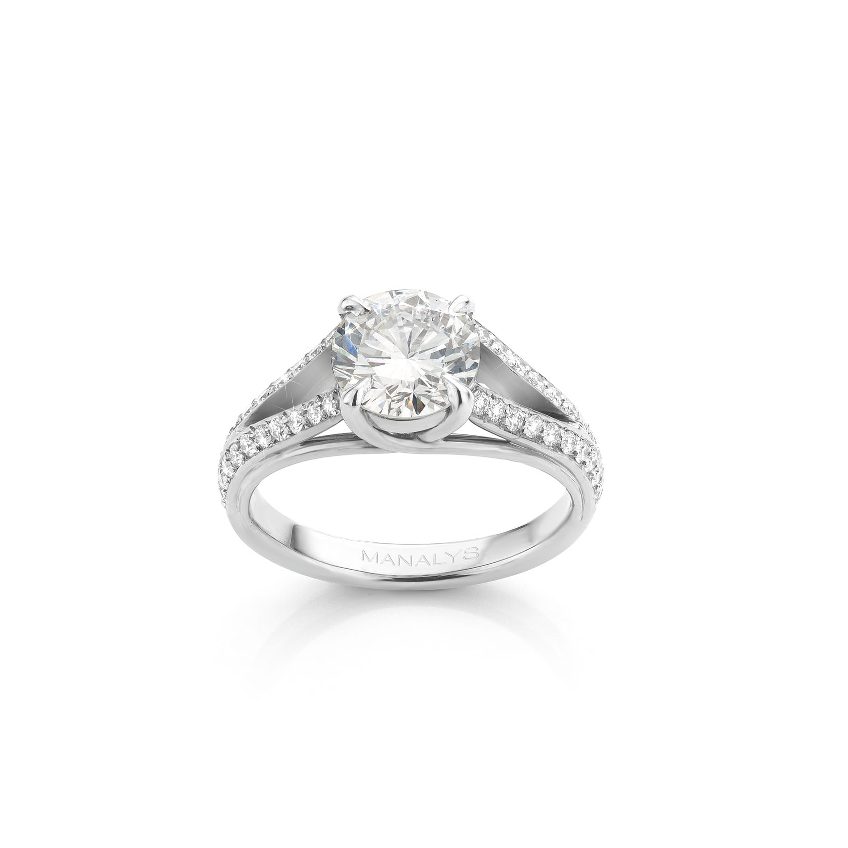 solitaire engagement ring diamond white gold